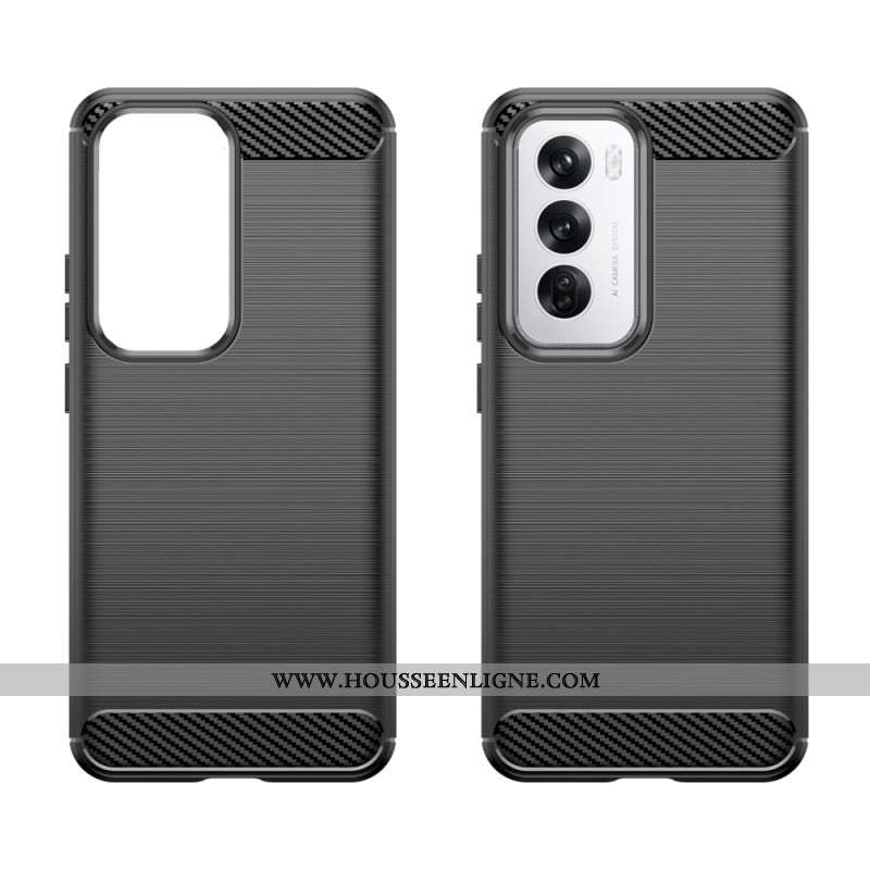 Coque Oppo Reno 12 5G Fibre Carbone Brossée