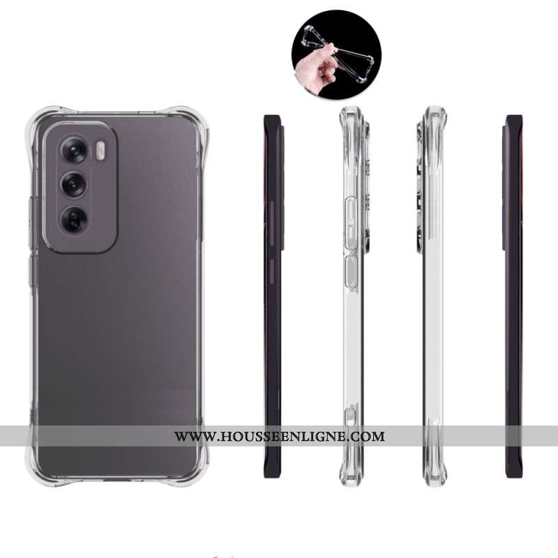 Coque Oppo Reno 12 5G Transparente Coins Renforcés