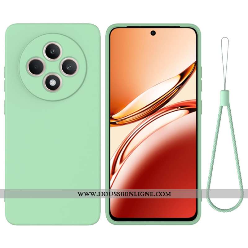 Coque Oppo Reno 12 F 5G Silicone Liquide à Lanière