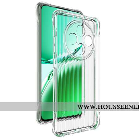 Coque Oppo Reno 12F 5G Transparente Texture Ondulée avec Airbag IMAK