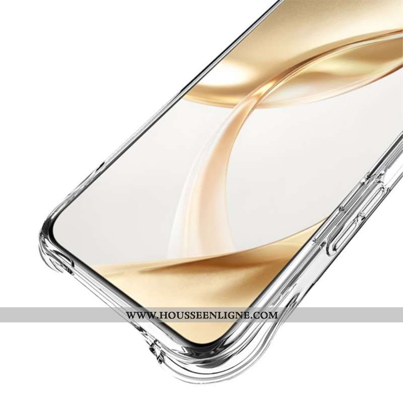 Coque Oppo Reno 12F 5G Transparente Texture Ondulée avec Airbag IMAK