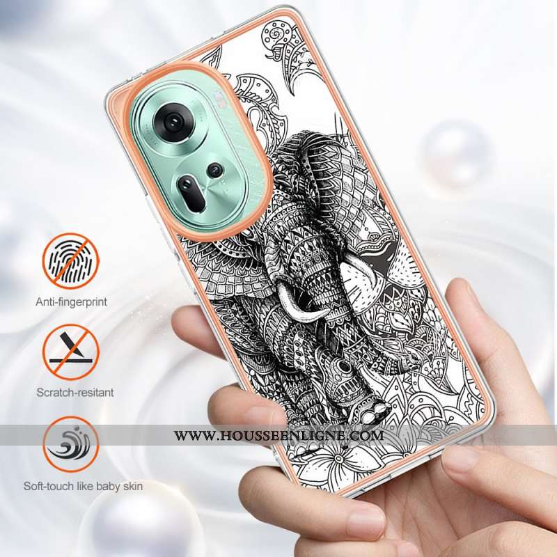 Coque Oppo Reno11 5G Éléphant Totem