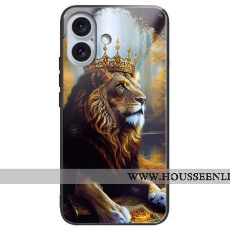 Coque Phone 16 Plus Verre Trempé Roi Lion