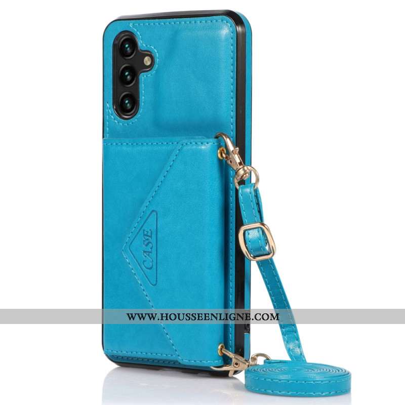 Coque Samsung Galaxy A15 4G / A15 Porte-Cartes et Bandoulière