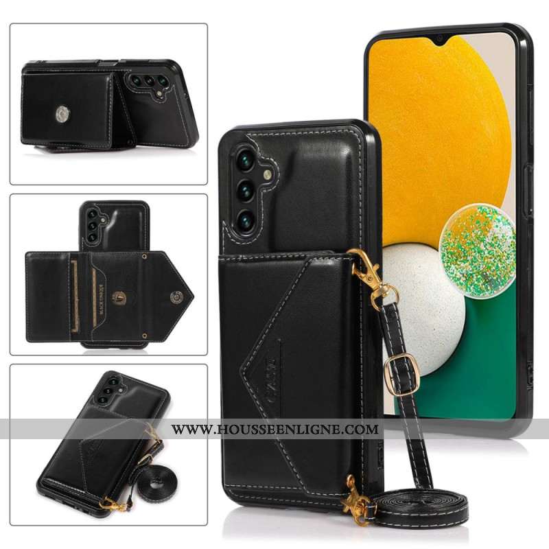 Coque Samsung Galaxy A15 4G / A15 Porte-Cartes et Bandoulière