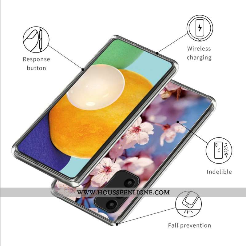 Coque Samsung Galaxy A15 5G / A15 Fleurs de Pêcher