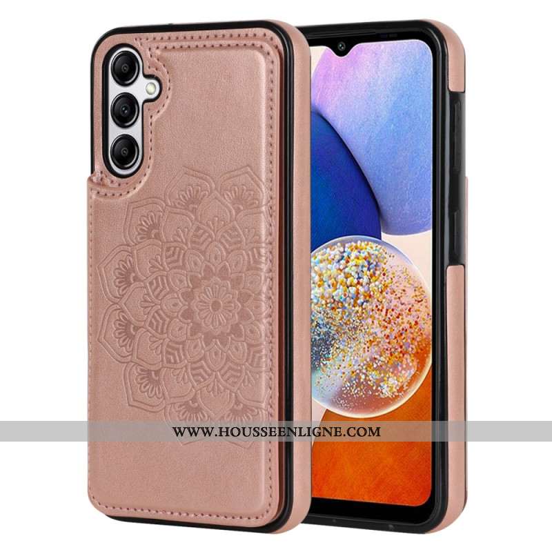 Coque Samsung Galaxy A15 5G / A15 Porte-Cartes Motif Mandala