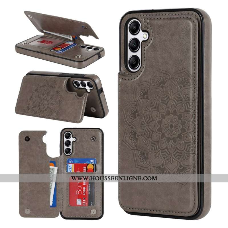 Coque Samsung Galaxy A15 5G / A15 Porte-Cartes Motif Mandala