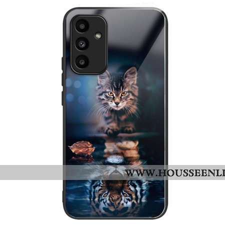 Coque Samsung Galaxy A15 5G / A15 Verre Trempé Chat et Tigre