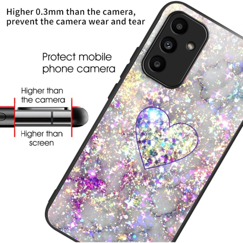 Coque Samsung Galaxy A15 5G / A15 Verre Trempé Cœur Brillant