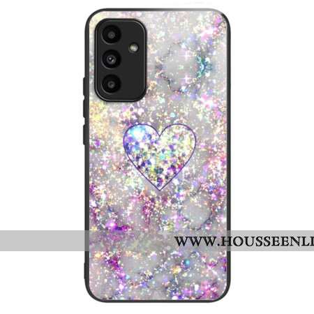 Coque Samsung Galaxy A15 5G / A15 Verre Trempé Cœur Brillant