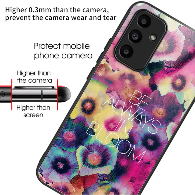 Coque Samsung Galaxy A15 5G / A15 Verre Trempé Fleurs Colorées