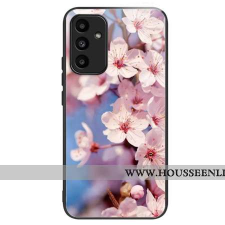 Coque Samsung Galaxy A15 5G / A15 Verre Trempé Fleurs de Pêcher