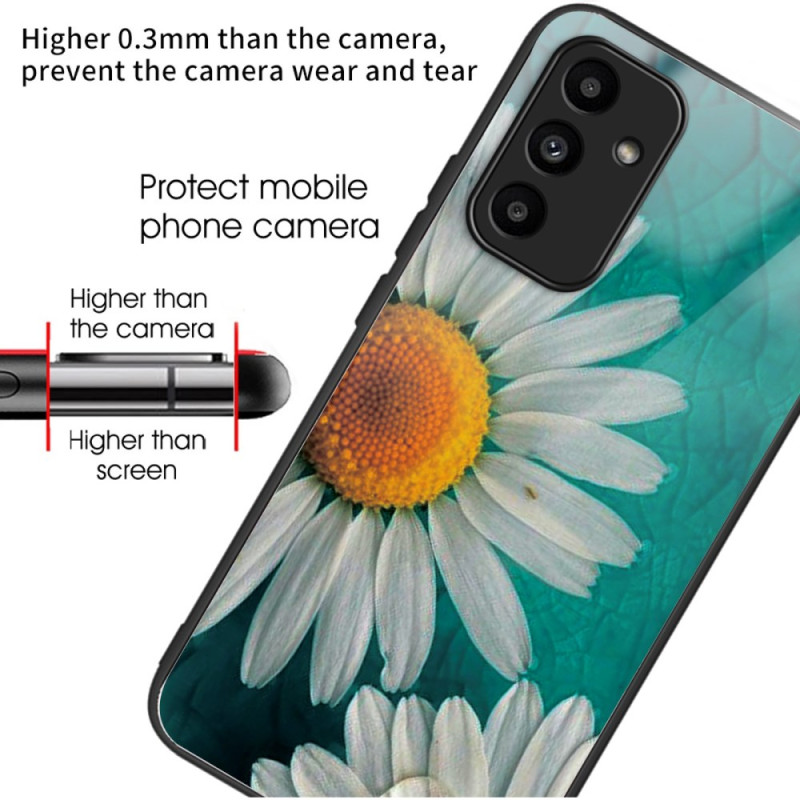 Coque Samsung Galaxy A15 5G / A15 Verre Trempé Marguerite