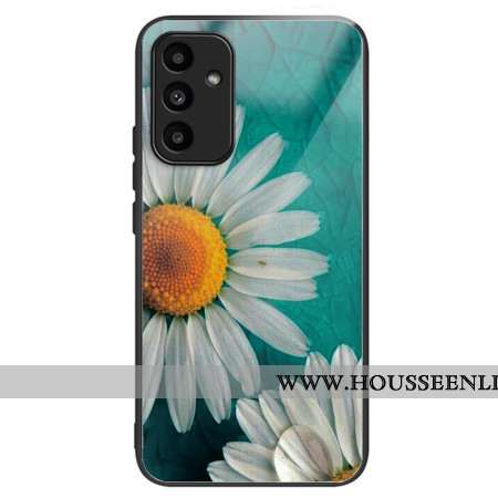 Coque Samsung Galaxy A15 5G / A15 Verre Trempé Marguerite