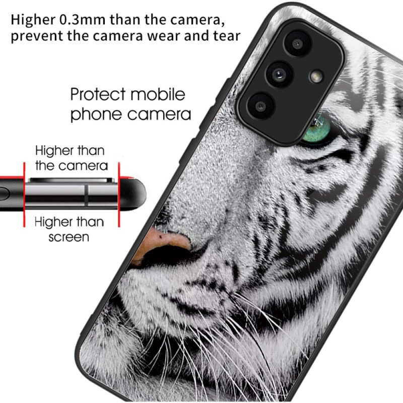 Coque Samsung Galaxy A15 5G / A15 Verre Trempé Tête de Tigre