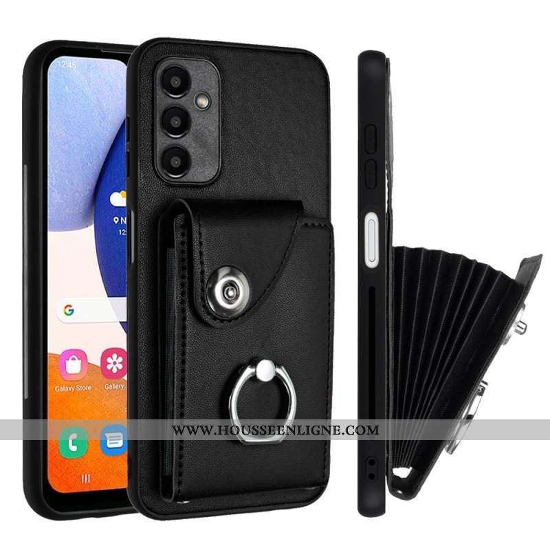 Coque Samsung Galaxy A15 5G Porte-Cartes à Soufflets