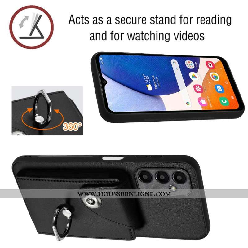 Coque Samsung Galaxy A15 5G Porte-Cartes à Soufflets