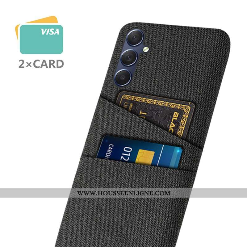 Coque Samsung Galaxy A15 5G Tissu Porte-Cartes