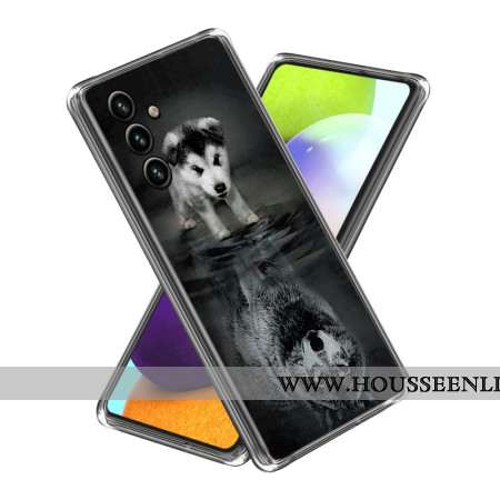 Coque Samsung Galaxy A15 Chien et Loup