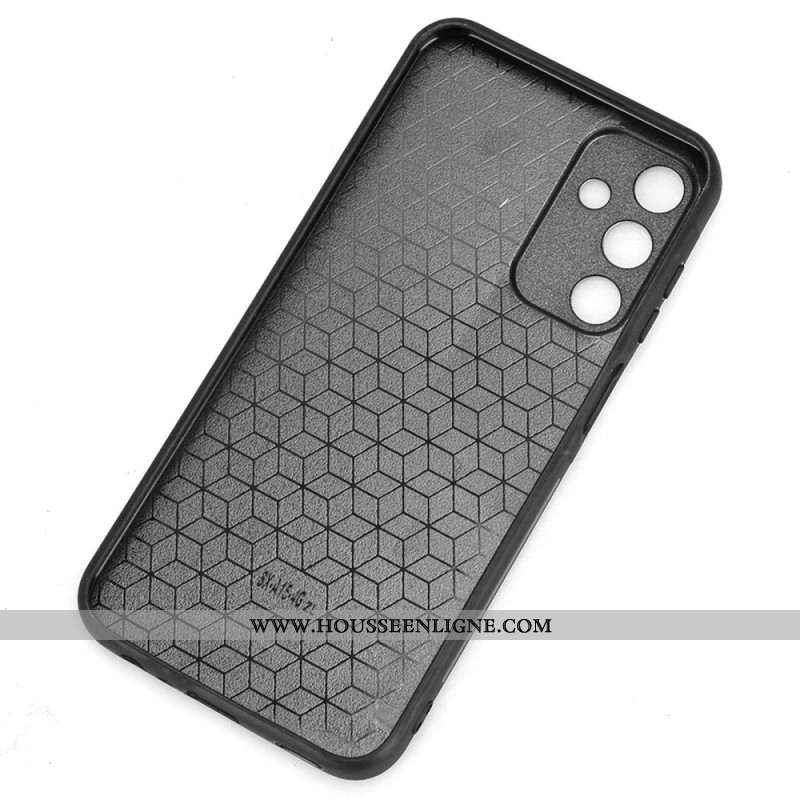 Coque Samsung Galaxy A15 Effet Cuir Coutures