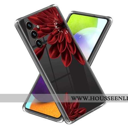 Coque Samsung Galaxy A15 Fleur Rouge