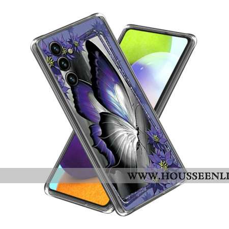 Coque Samsung Galaxy A15 Papillon Violet