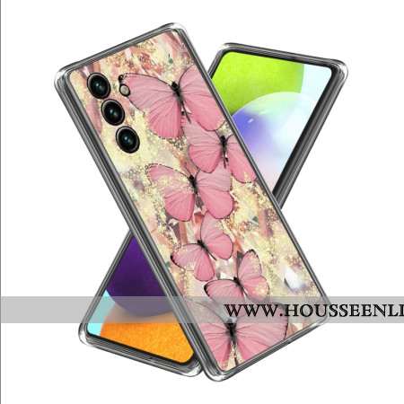 Coque Samsung Galaxy A15 Papillons roses