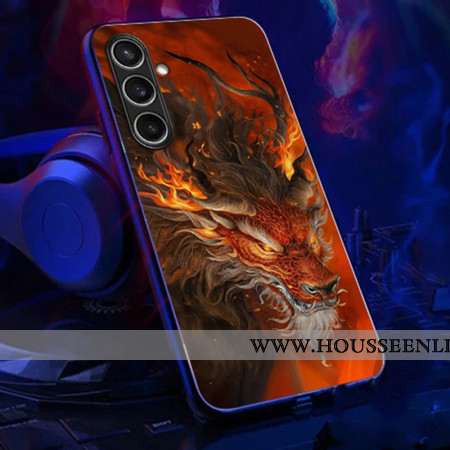 Coque Samsung Galaxy A16 4G / 5G Call Flash Series Dragon de Feu Rouge