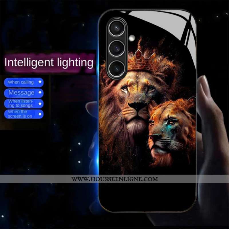 Coque Samsung Galaxy A16 4G / 5G Call Flash Series Lions Dorés