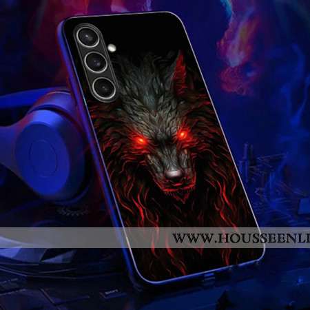 Coque Samsung Galaxy A16 4G / 5G Call Flash Series Loup aux Yeux Rouges