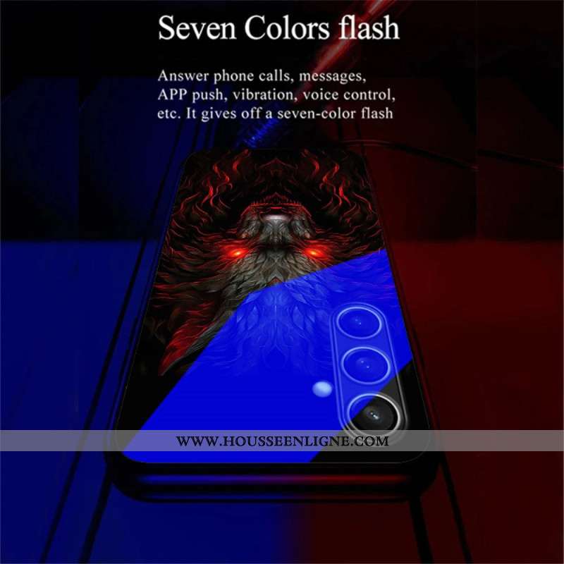 Coque Samsung Galaxy A16 4G / 5G Call Flash Series Loup aux Yeux Rouges