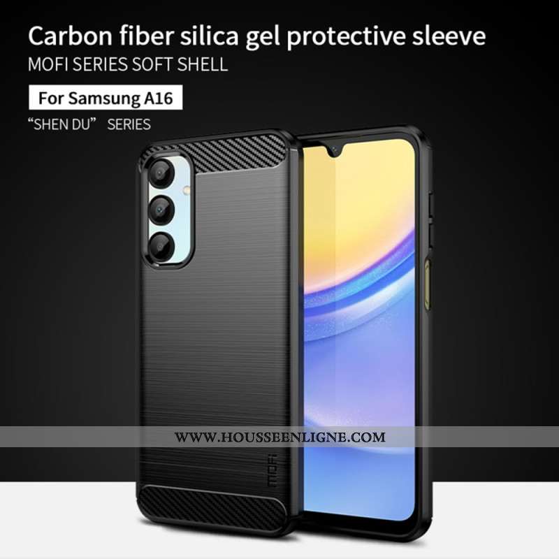 Coque Samsung Galaxy A16 4G / 5G Fibre Carbone Brossée MOFI