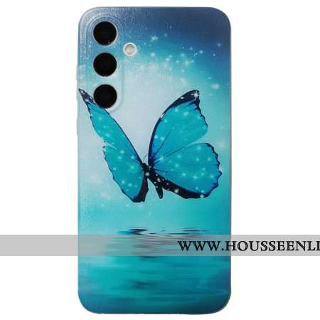 Coque Samsung Galaxy A16 4G / 5G Papillon Bleu