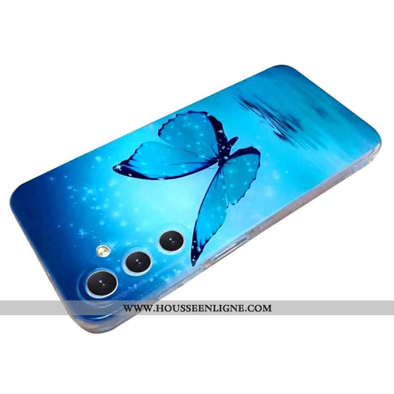 Coque Samsung Galaxy A16 4G / 5G Papillon Bleu