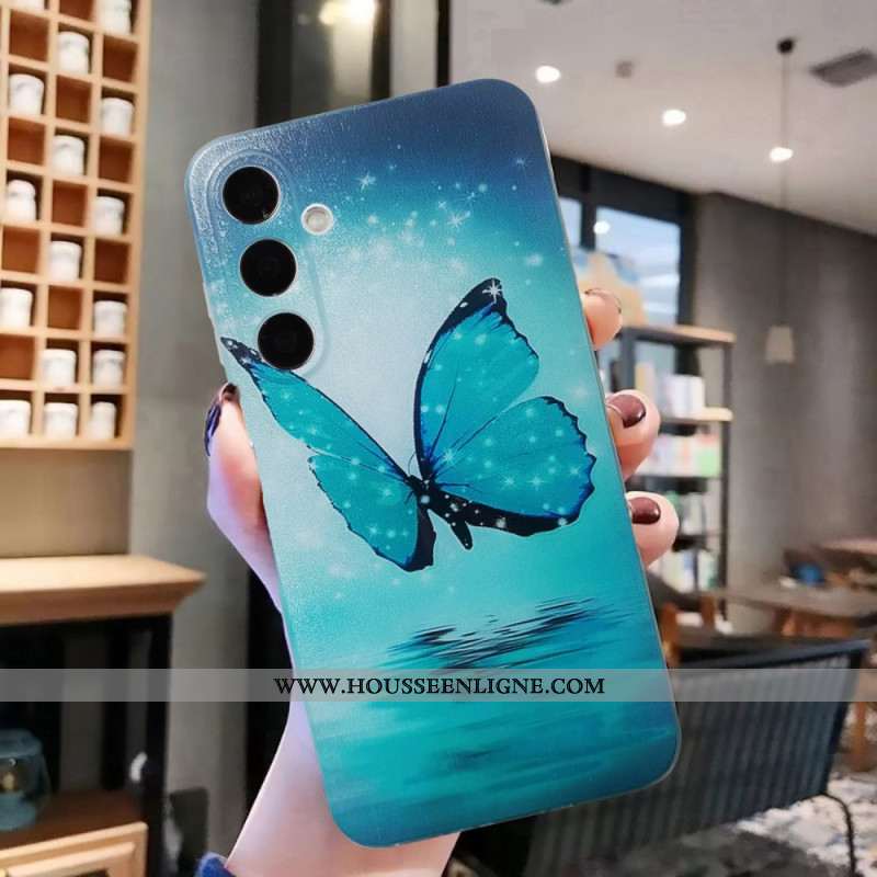 Coque Samsung Galaxy A16 4G / 5G Papillon Bleu