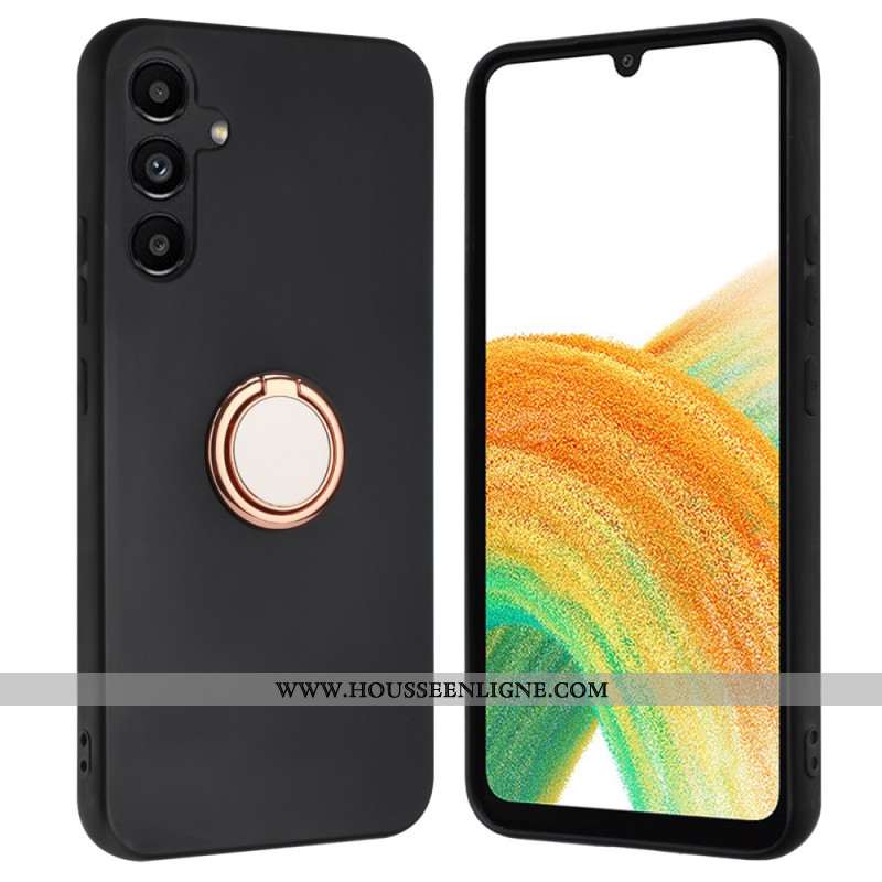 Coque Samsung Galaxy A55 5G Anneau-Support Métallique