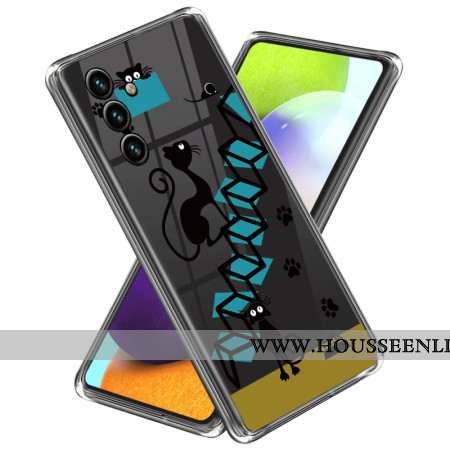 Coque Samsung Galaxy A55 5G Chat et Souris