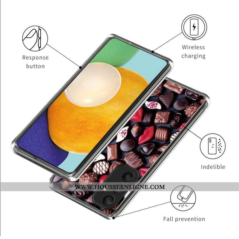 Coque Samsung Galaxy A55 5G Chocolats Créatifs