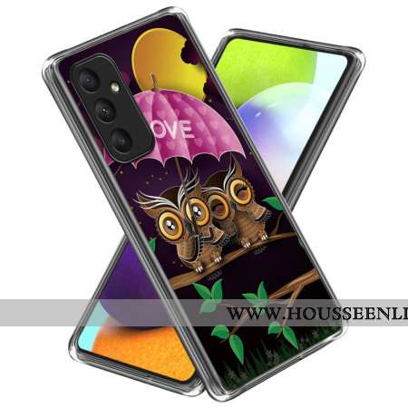 Coque Samsung Galaxy A55 5G Couple de Hiboux