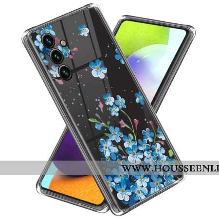 Coque Samsung Galaxy A55 5G Fleurs Bleues