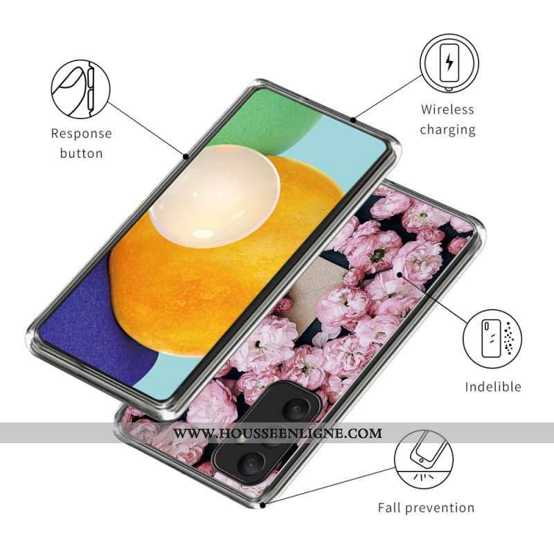 Coque Samsung Galaxy A55 5G Fleurs Roses