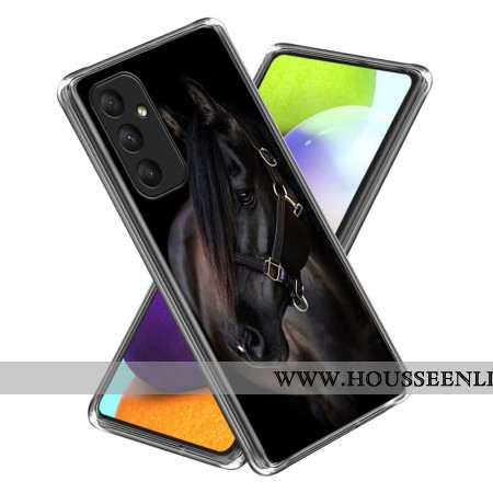 Coque Samsung Galaxy A55 5G Prince Cheval Noir