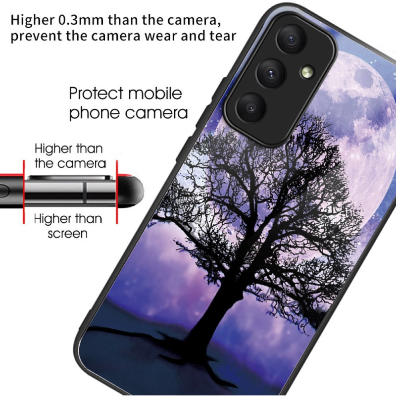 Coque Samsung Galaxy A55 5G Verre Trempé Arbre et Lune