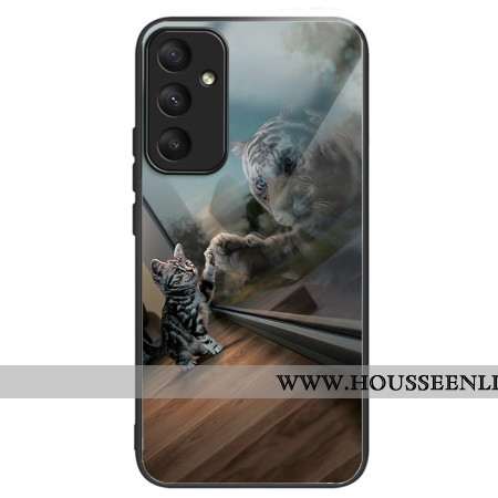 Coque Samsung Galaxy A55 5G Verre Trempé Chat miroir