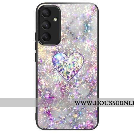 Coque Samsung Galaxy A55 5G Verre Trempé Cœur Brillant