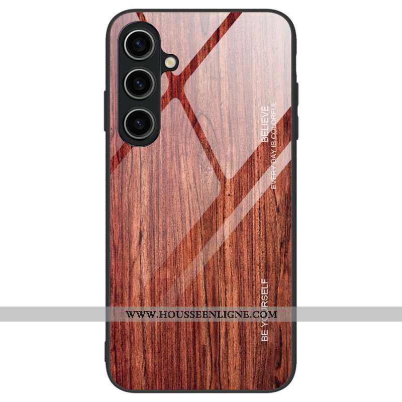 Coque Samsung Galaxy A55 5G Verre Trempé Effet Bois