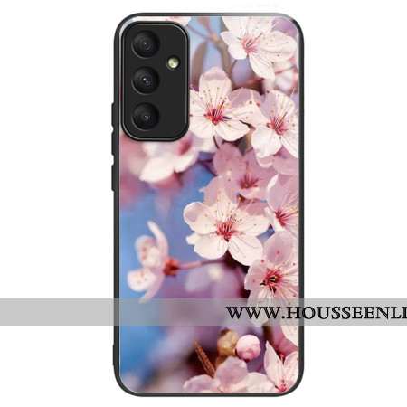 Coque Samsung Galaxy A55 5G Verre Trempé Fleurs de Pêcher