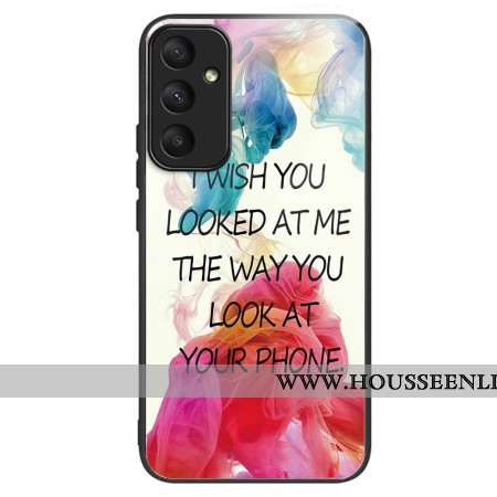 Coque Samsung Galaxy A55 5G Verre Trempé I Wish You Looked At Me