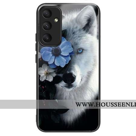 Coque Samsung Galaxy A55 5G Verre Trempé Loup Floral